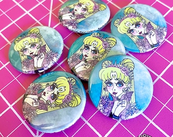 Punk Sailor Moon Button