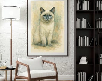Watercolor Pet Portrait – Custom Dog or Cat Art – Digital Download