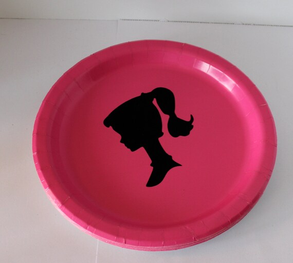 barbie paper plates