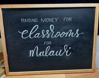 basic custom blackboard sign (text only).