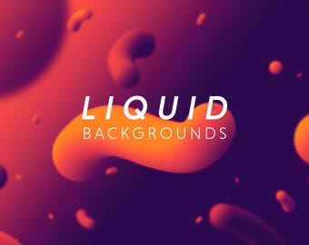 Abstract Liquid Backgrounds | 11 High Resolution Fluid Art Backdrops for Digital Art Designs, Presentations, Websites, Social Media & Canva