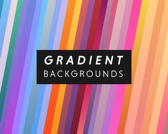 Colorful Gradient Backgrounds - Digital Art Graphic Design Social Media Web Design Presentation Slides Canva Photoshop & Creative Projects