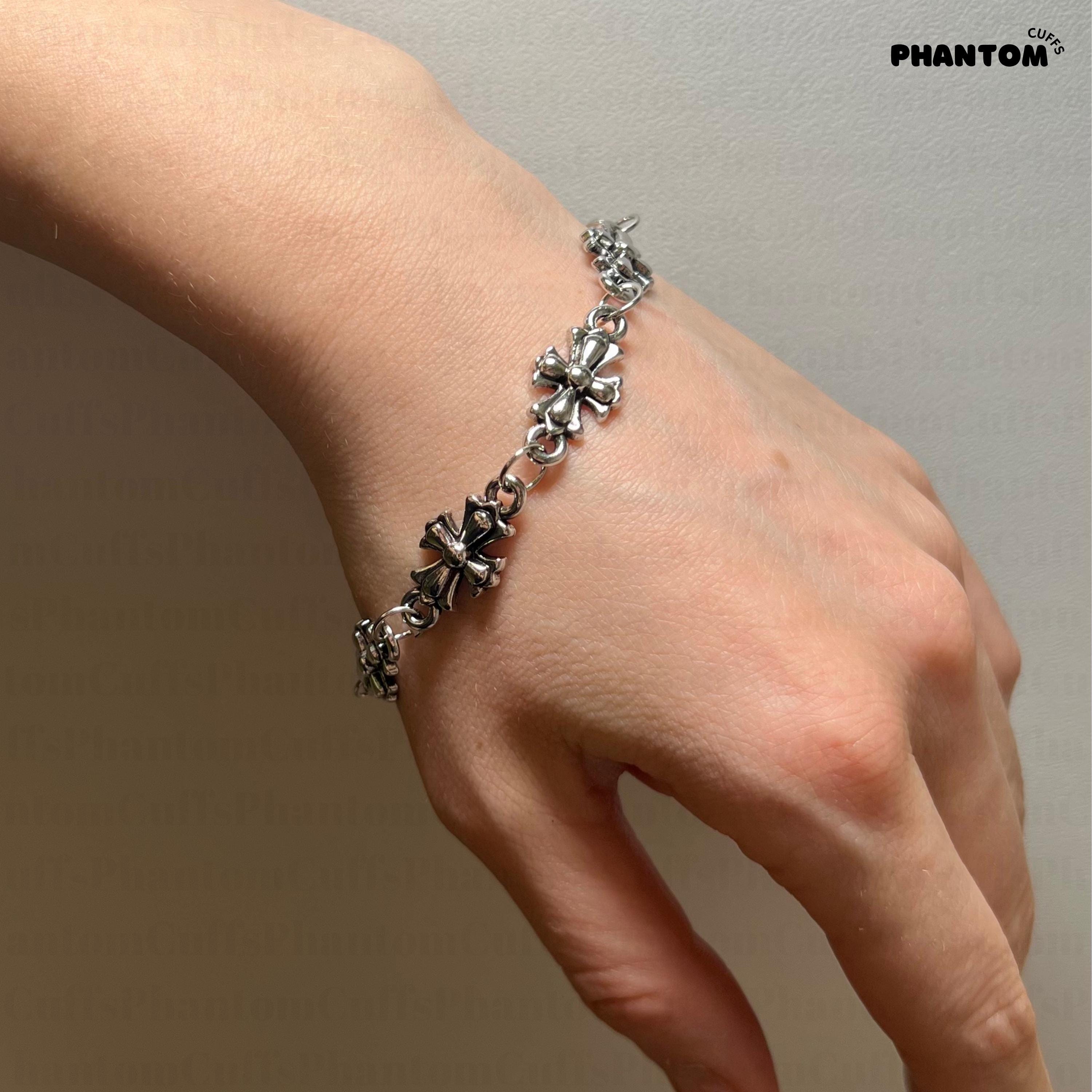 Chrome Hearts Cross Bracelet - Etsy Chrome Hearts Cross Bracelet - Etsy