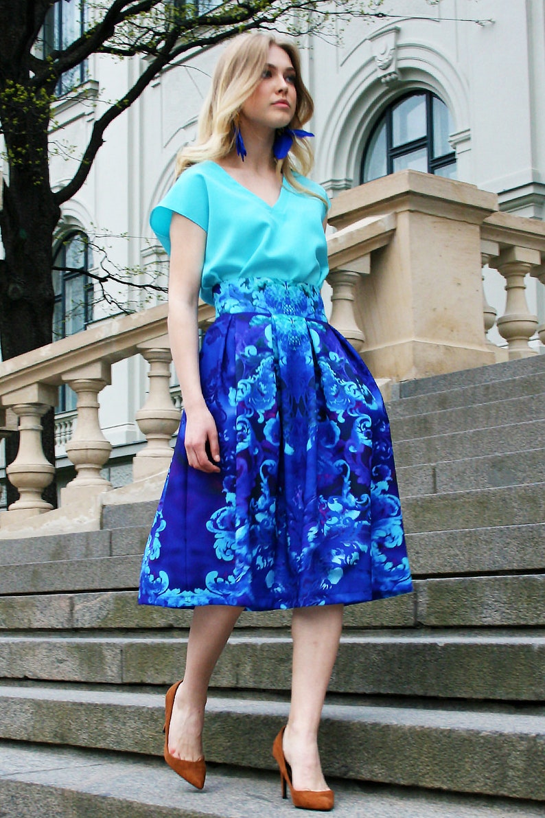 Skirt with Side Pockets Your Design Printed your favorite design on skirts- Skirt with your own Print Custom prints Personalized Clothes