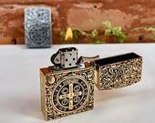 constantine cigarette lighter Constantine Lighter Style Gold, Occult Movie Prop Replica, Gothic  Refillable Smoking Accessory, Unique Gift for Men