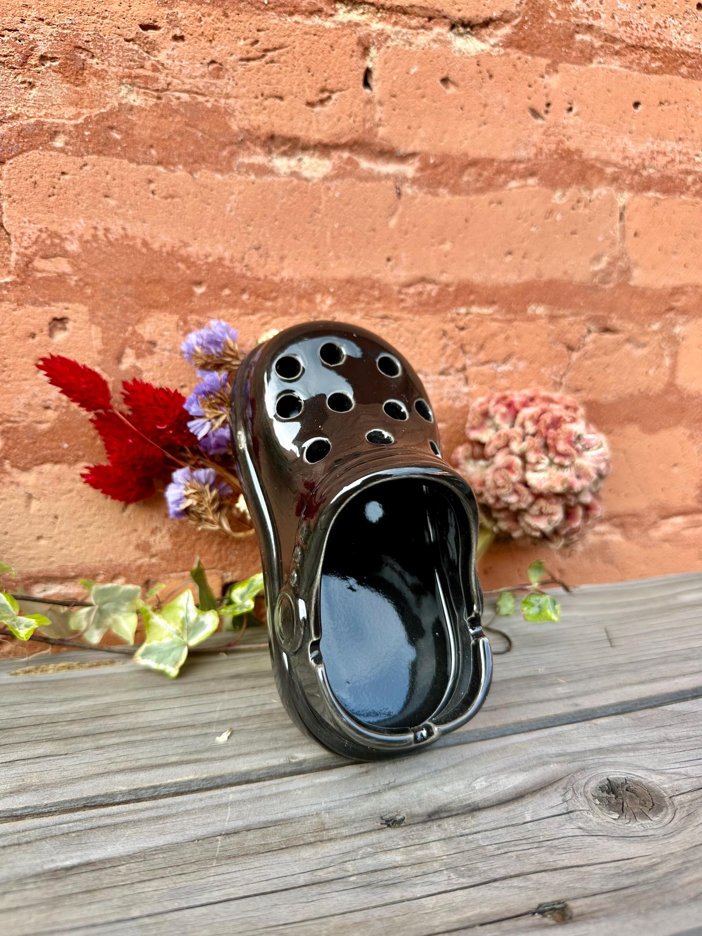 crocs cigarette holder Ceramic Crocs Ashtray Smoking Accessory Unique Cigarette Holder Handmade  Pottery Gift for Smokers Home Decor