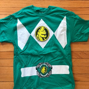 Green power ranger medium tee