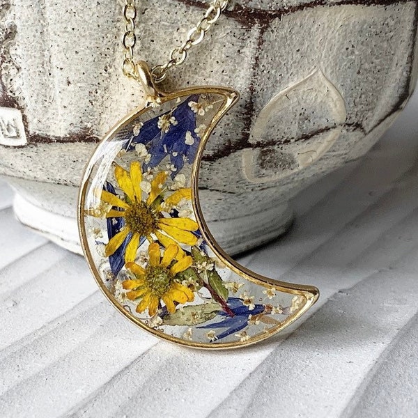 Cornflower Necklace Etsy