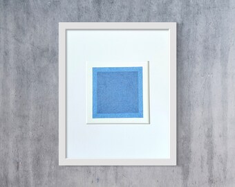 Dessin abstrait minimaliste original de 20 x 10 po., petit dessin sur papier, prêt à encadrer, art mural moderne et contemporain, unique en son genre