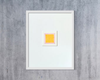 Dessin abstrait minimaliste original de 20 x 10 po., petit dessin sur papier, prêt à encadrer, art mural moderne et contemporain, unique en son genre