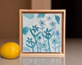 Abstract Flowers | Original Oil Painting | Whimsical Floral Art