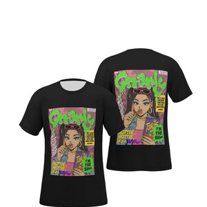 T-shirt Crop Top Femme KATSEYE « Gnarly » - Style K-pop, Manches Courtes, Coupe Courte Tendance