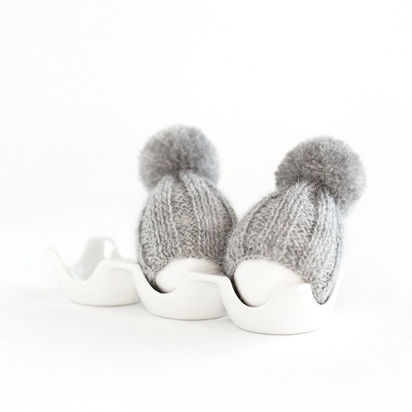 SALE 10% OFF Grey egg warmers