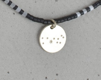 TAURUS zodiac bracelet silver with charm, Zodiac bracelet, Zodiac Constellation, astrology bracelet, boho handmade jewelry by renna deluxe