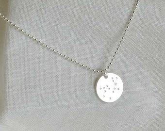 SIRIUS Necklace silver with charm, Zodiac pendant, Astrology necklace, Zodiac Constellation, boho handmade jewelry by renna deluxe