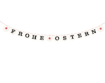 FROHE OSTERN banner // easter garland for the holiday season, home decor, easter decoration boho hygge scandi style handmade by renna deluxe