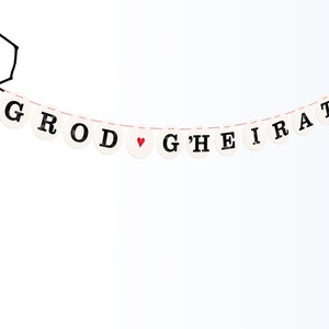 Guirlanda GROD G'HEIRAT, guirlanda de casamento Grod Gmarsch, decoração de casamento vintage de renna deluxe
