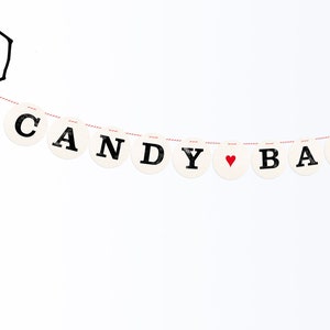 Guirnalda CANDY BAR, guirnalda de boda, cartas para la tarjeta de agradecimiento de renna deluxe