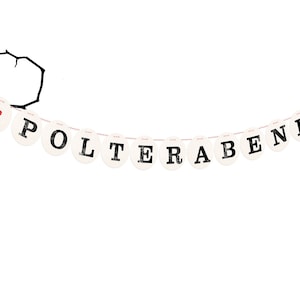 Guirlanda POLTERABEND, guirlanda de casamento feita de letras, decoração de casamento de renna deluxe