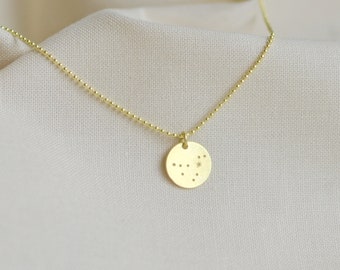 Collier zodiaque CAPRICORNE en or avec breloque Collier pendentif zodiaque, collier astrologie, constellation du zodiaque, bijoux bohèmes par renna deluxe