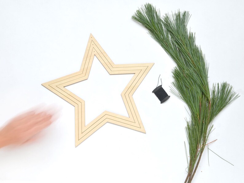 Big STAR set of 3, stars made of wood, christmas star, Christmas Decoration, wooden stars, nordic, scandi, hygge, renna deluxe image 2