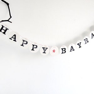 Feliz banner de BAYRAM // guirnalda festiva para la temporada de celebraciones, atrezzo fotográfico, decoración renna deluxe imagen 1