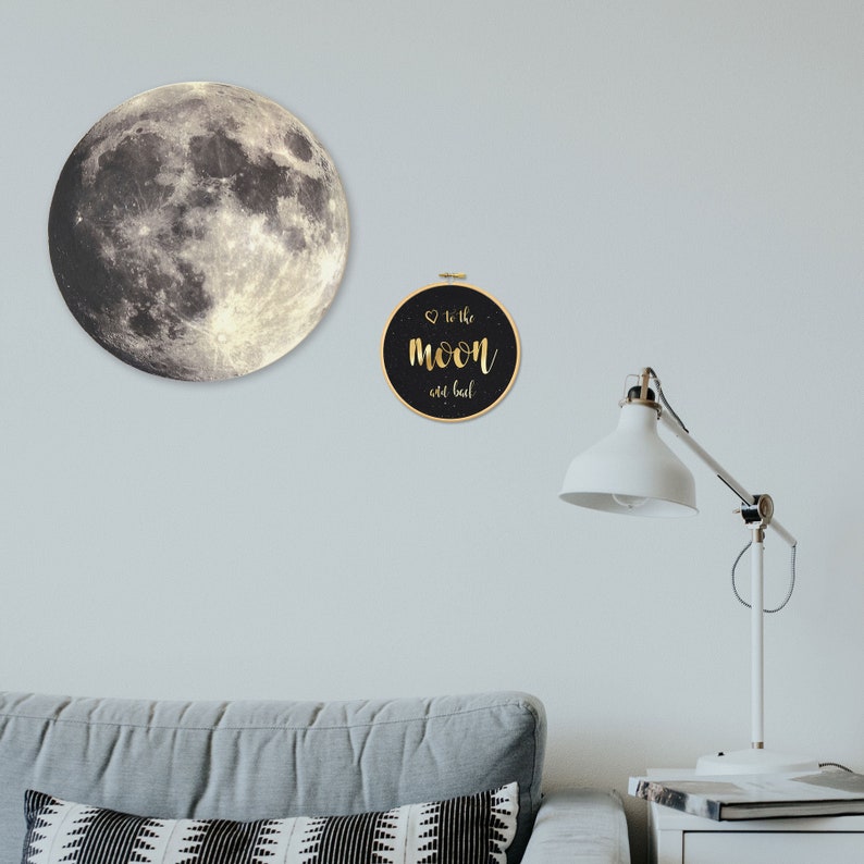 I Love You To The Moon and Back, Typography Wall Art, Gold, Gold Foil Quote, Nursery Print, Baby Room, art by renna deluxe image 4