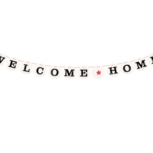 WELCOME HOME garland, bunting decor handmade by renna deluxe