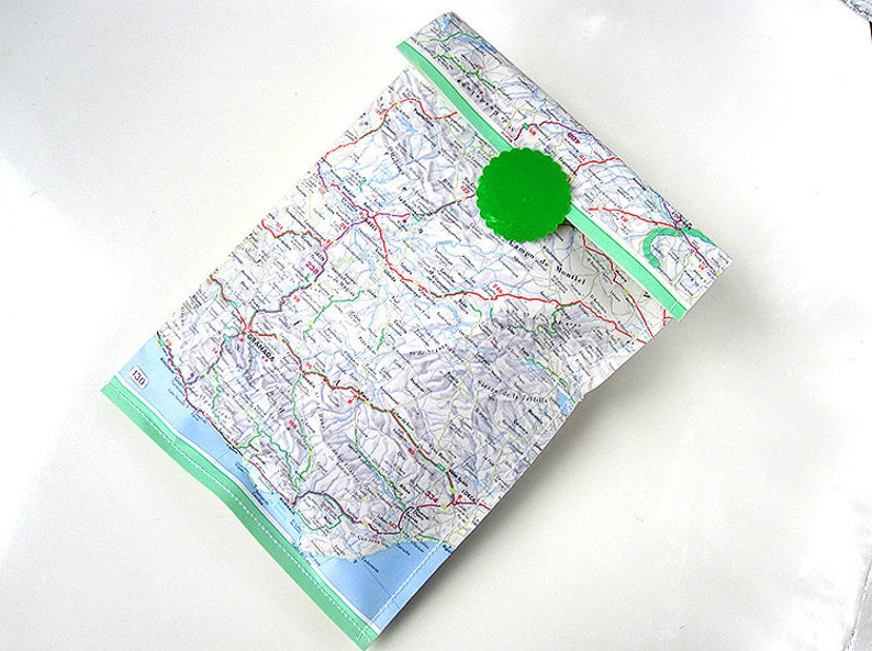 Geschenktüten Globus Weltkarte, 3er Set upcycling alte Landkarten, renna deluxe Bild 1
