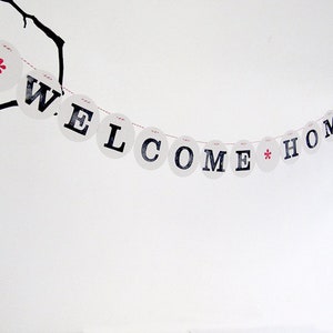 WELCOME HOME garland, bunting decor handmade by renna deluxe image 5