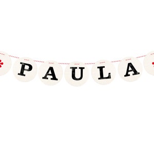 Guirlanda de nome individual, 1 letra para letras personalizadas de guirlanda de renna deluxe