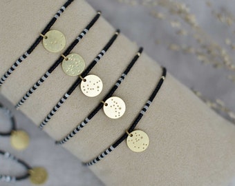 Collana in argento con ciondolo a forma di segno zodiacale, Sagittario (23 novembre - 21 dicembre) - Oroscopo zodiacale costellazione celeste gioielli astrologia - regalo donna uomo, Zinco
