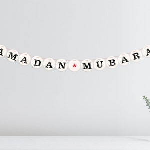 STRISCIONE RAMADAN MUBARAK // ghirlanda festiva per la stagione delle celebrazioni, oggetto fotografico, decorazione renna deluxe immagine 1