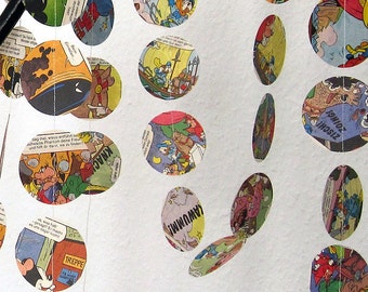 Comic Garland paper garland made of vintage comics, upcycling by renna deluxe