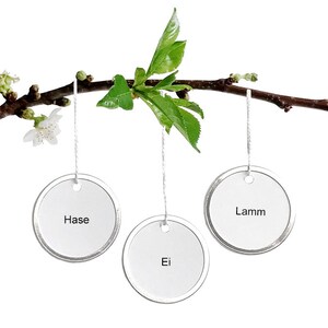 LIEBE GLAUBE HOFFNUNG, set of 3, virtues ornament in German pure and minimal made by renna deluxe image 10