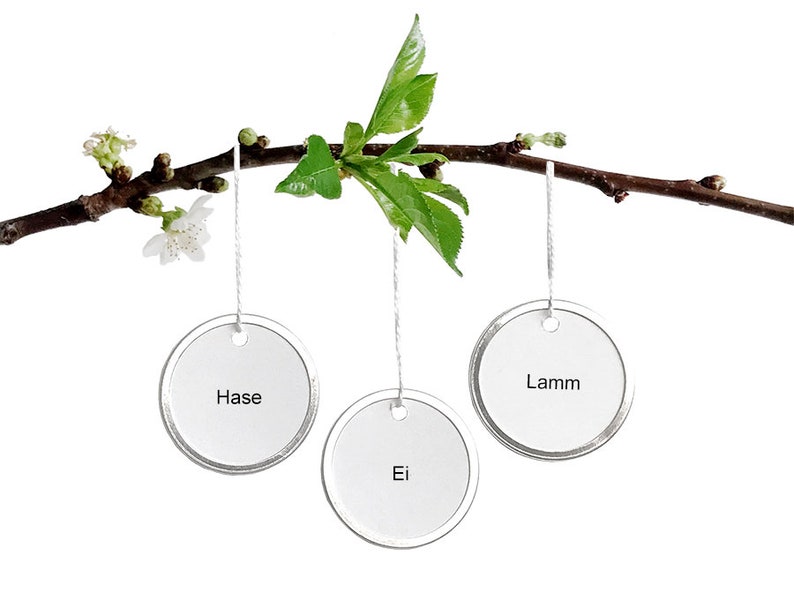 LIEBE GLAUBE HOFFNUNG, set of 3, virtues ornament in German pure and minimal made by renna deluxe image 10