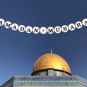 STRISCIONE RAMADAN MUBARAK // ghirlanda festiva per la stagione delle celebrazioni, oggetto fotografico, decorazione renna deluxe immagine 5