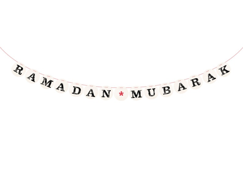 STRISCIONE RAMADAN MUBARAK // ghirlanda festiva per la stagione delle celebrazioni, oggetto fotografico, decorazione renna deluxe immagine 6