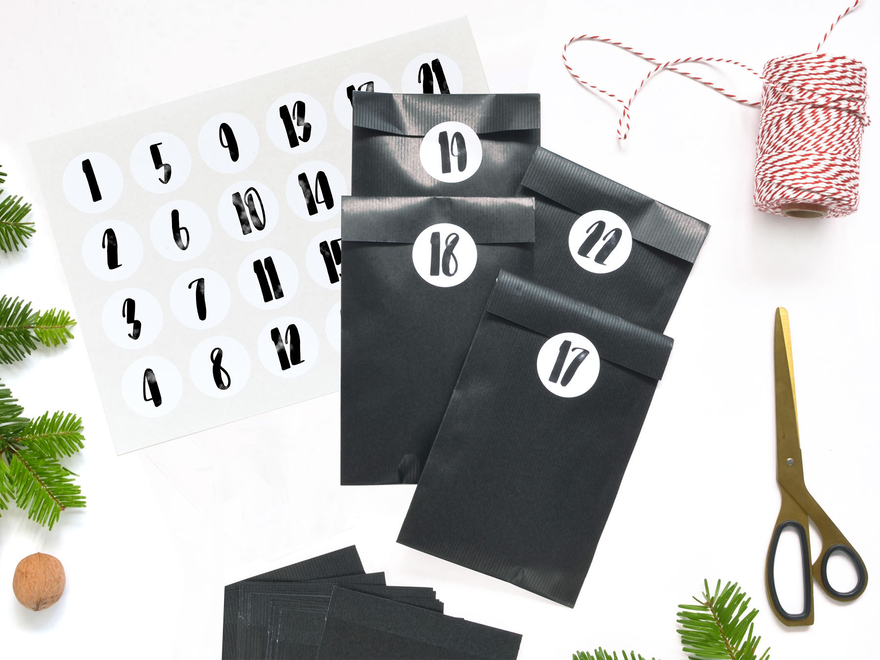 Advent Calendar for Him Kit Christmas Calendar BLACK in Boho Etsy