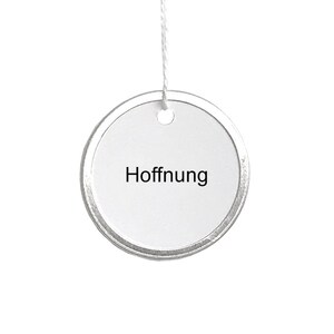 LIEBE GLAUBE HOFFNUNG, set of 3, virtues ornament in German pure and minimal made by renna deluxe image 3