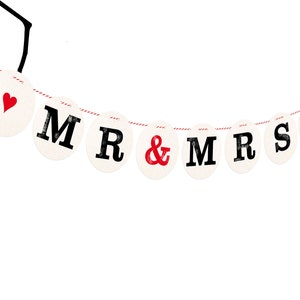 Guirlanda MR & MRS, guirlanda Mr e Mrs para fotos de casamento, guirlanda de cartas de renna deluxe
