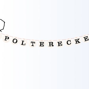 POLTERECKE Girlande, Hochzeitsgirlande aus Buchstaben, Hochzeitsdekoration von renna deluxe zdjęcie 9