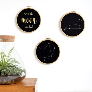 I Love You To The Moon and Back, Tipografía Arte de la pared, Oro, Flor Foil Quote, Nursery Print, Baby Room, arte por renna deluxe imagen 7