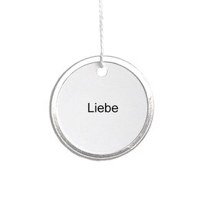 LIEBE GLAUBE HOFFNUNG, set of 3, virtues ornament in German pure and minimal made by renna deluxe image 4