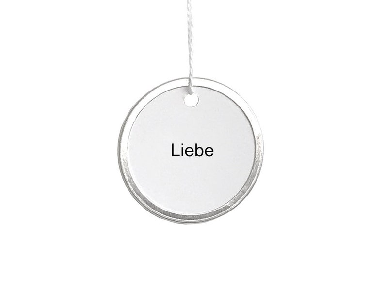 LIEBE GLAUBE HOFFNUNG, set of 3, virtues ornament in German pure and minimal made by renna deluxe image 4