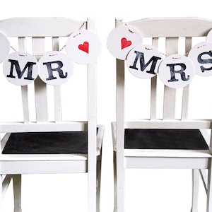 Decoração de cadeiras MR & MRS // Decoração de casamento para cadeiras de renna deluxe