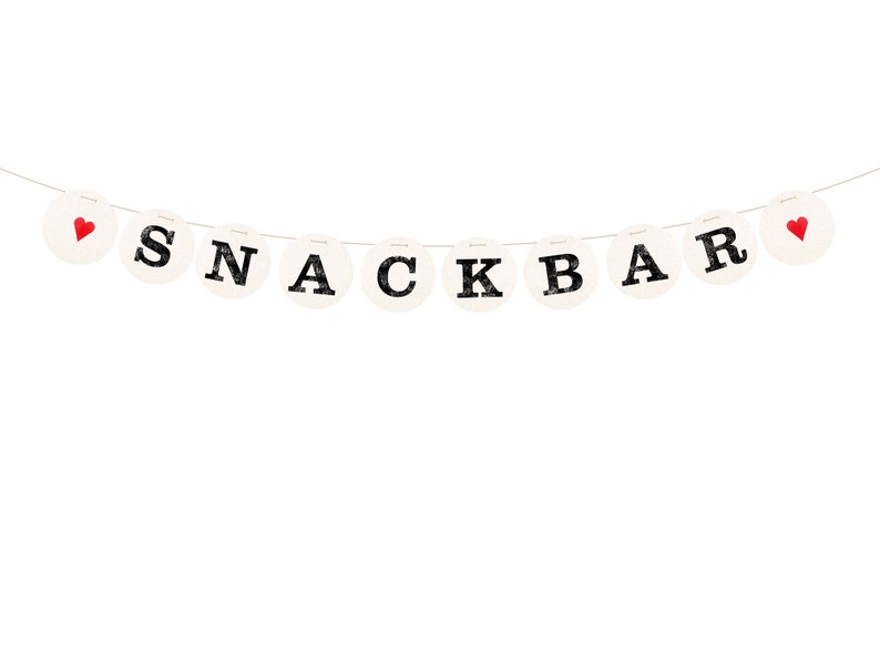 SNACKBAR Girlande, Hochzeitsgirlande, Buchstaben für die Dankeskarte von renna deluxe image 8