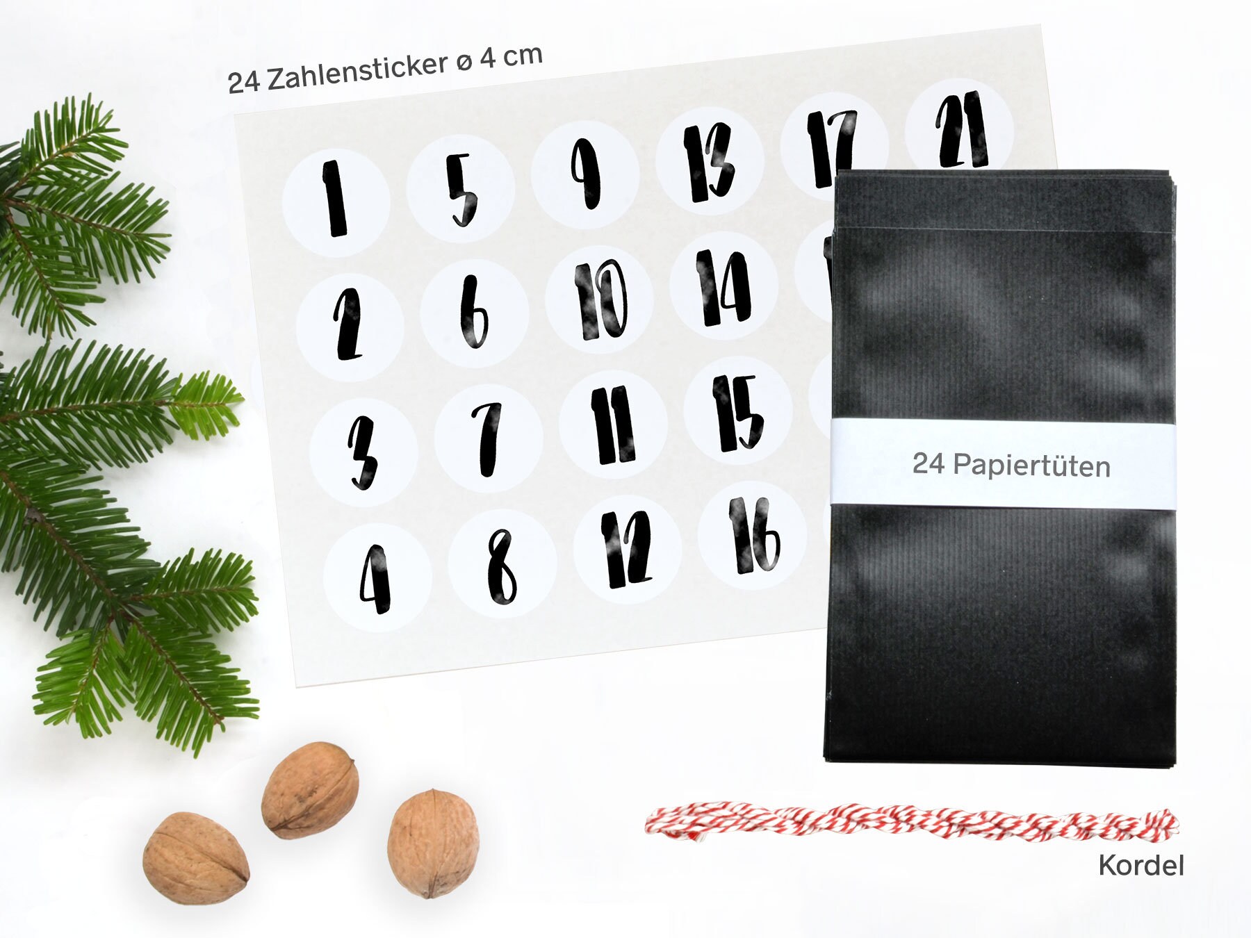 Advent Calendar for Him Kit Christmas Calendar BLACK in Boho Etsy