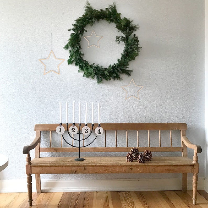 Big STAR set of 3, stars made of wood, christmas star, Christmas Decoration, wooden stars, nordic, scandi, hygge, renna deluxe image 4