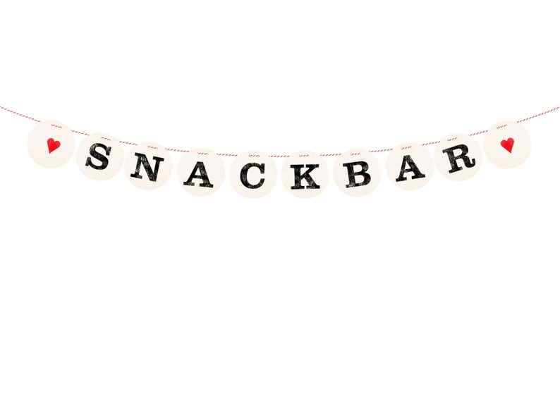 SNACKBAR Girlande, Hochzeitsgirlande, Buchstaben für die Dankeskarte von renna deluxe Bild 5